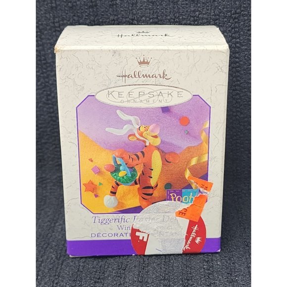 Hallmark Keepsake Ornament Tiggerific Easter‎ Delivery Winnie The Pooh 1999 - Picture 1 of 6